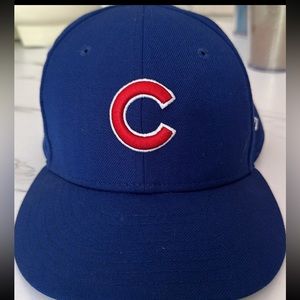 New Era 59fifty MLB Chicago Cubs 2016 World Series Blue Fitted Baseball Hat Cap